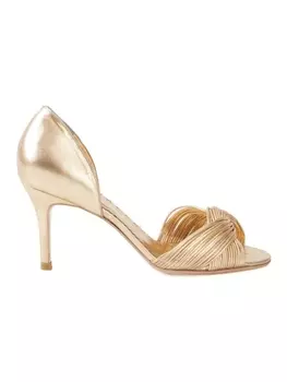 Sarah Chofakian туфли-лодочки на высоком каблуке, металлик