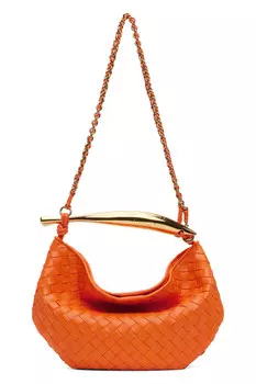 Сардина с цепочкой Bottega Veneta, цвет papaya