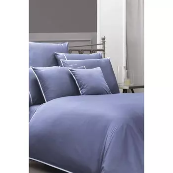 Sarev Sartoria Голубой двойной 500 Tc Комплект постельного белья из 100% атласного хлопка