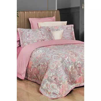 Сарев Volga Salmon Double 300 Tc Комплект постельного белья из 100% атласного хлопка