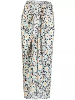 Саронг Telem с геометричным принтом Lemlem, синий