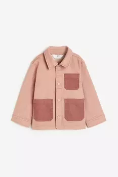 Саржевая куртка H&M, розовый