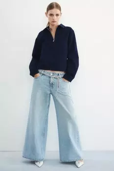 Саржевая куртка H&M, синий