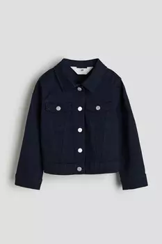 Саржевая куртка H&M, синий