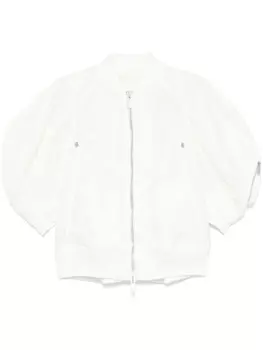 Саржевая куртка sacai, белый