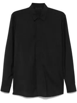 Саржевая рубашка Low Brand, черный