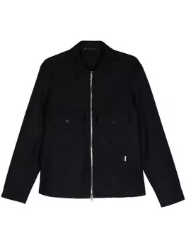 Саржевая рубашка Low Brand, черный