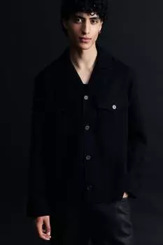 Саржевая шапка стандартной посадки H&M, черный