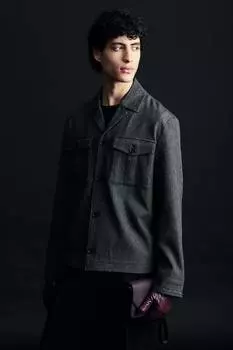 Саржевая шапка стандартной посадки H&M, серый