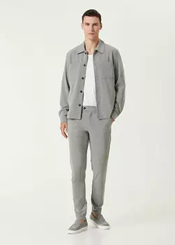 Саржевые брюки Como Les Deux, серый