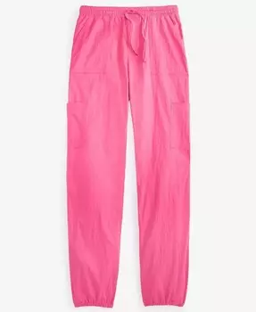 Саржевые брюки-карго для больших девочек With Jules, розовый