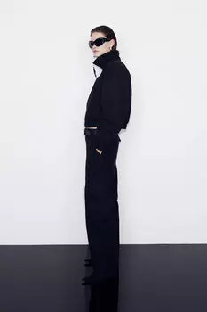 Саржевые брюки карго H&M, черный