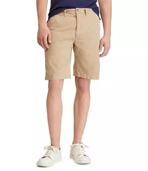 Саржевые брюки свободного кроя Polo Ralph Lauren 10 Шорты с излишним внутренним швом, бежевый