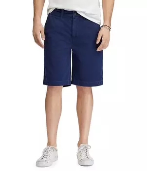 Саржевые брюки свободного кроя Polo Ralph Lauren 10 Шорты с излишним внутренним швом, синий