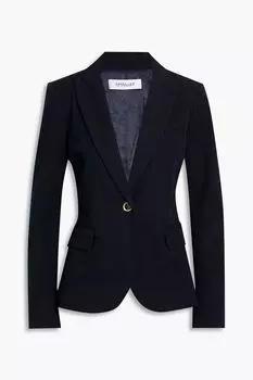 Саржевый блейзер из смесового хлопка DEREK LAM 10 CROSBY, синий