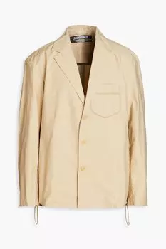 Саржевый блейзер Pacalo из смесового хлопка JACQUEMUS, бежевый