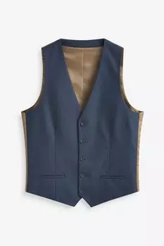 Саржевый жилет River Island, синий