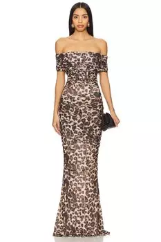 Саша макси платье Ser.O.Ya, цвет spotted bengal