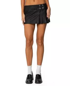 Саша Мини-Шорт-Юбка Edikted, черный