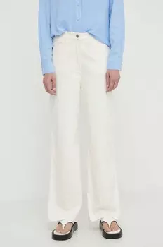 SASHELLY брюки из смесового льна Samsoe Samsoe, бежевый