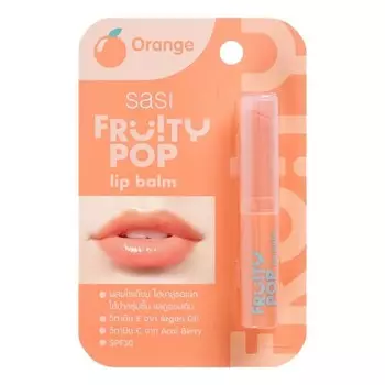 Sasi Бальзам для губ «Фруктовый поп» 1,5г. Апельсин, Orange