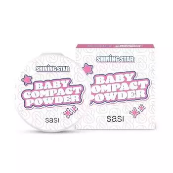 Sasi Компактная пудра Shining Star Baby 9г, Natural