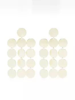 Saskia Diez серьги с пайетками, золотой