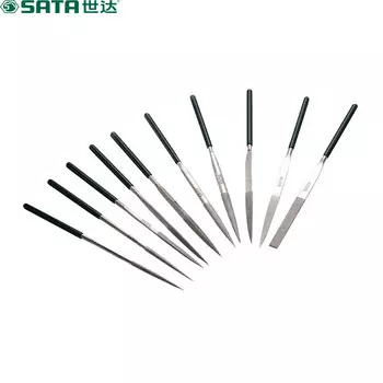 SATA 03830 Набор алмазных напильников, 10 шт., 160 мм.