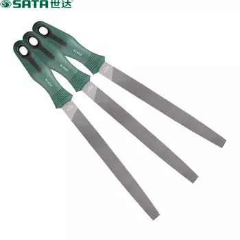 SATA 03915, плоский напильник со средними зубьями, плоский напильник для слесаря, 6 дюймов