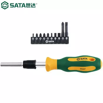 SATA 05427 отвертка с храповым механизмом, многосекционная удлинительная отвертка