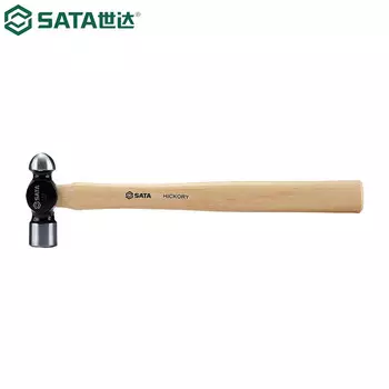 SATA 05611 молоток с шариковой головкой и деревянной ручкой, 0,5 фунта