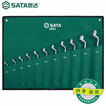 SATA 08023 Набор из 11 полностью полированных ключей Torx с высокой шейкой, 6–32 мм 08023