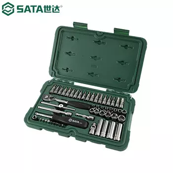 SATA 09002 Набор разъемов серии 6,3 мм, 52 предмета