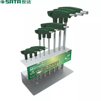 SATA 09118 Набор Т-образных шестигранных ключей, 9 предметов