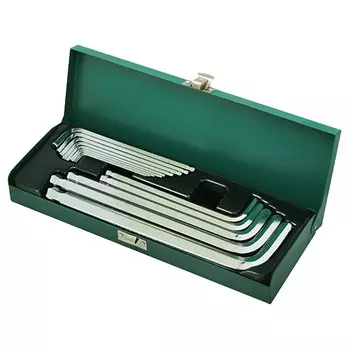 SATA 09141 Набор шестигранных ключей с удлиненной шаровой головкой, 14 предметов/комплект из легированной стали