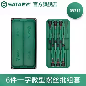 SATA 09311 Набор шлицевых микроотверток, 6 предметов, набор отверток