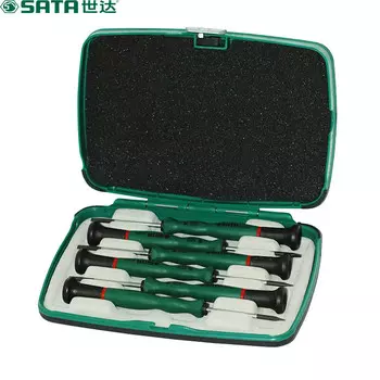 SATA 09313 Набор мини-отверток из 6 предметов в форме цветка