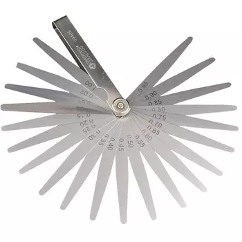 SATA 09405 Набор метрических щупов, зазоров, толщиномеров 0,02-1,00 мм, 23 шт. (2 шт.)