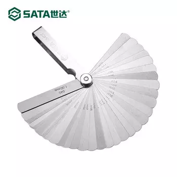 SATA 09407 Набор из 32 метрических и дюймовых щупов, измерителя зазора, толщиномера, толщиномера 0,02–1,00 мм. Набор из 32 метрических и дюймовых щупов 0,02–1,00 мм.