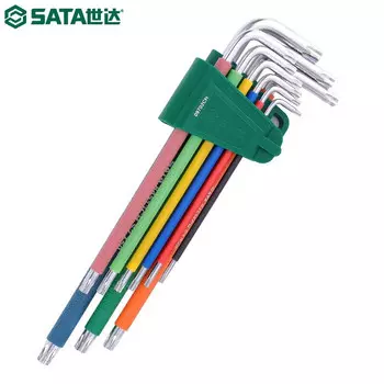 SATA 09702CH Серия Rainbow, набор из 9 специальных ключей в форме цветка с длинными отверстиями