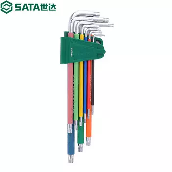 SATA 09702CH Серия Rainbow, набор из 9 специальных ключей в форме цветка с длинными отверстиями