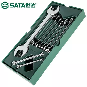 SATA 09904 Набор двусторонних ключей Torx. Набор рожковых ключей Torx. Набор двусторонних ключей, 10 шт.