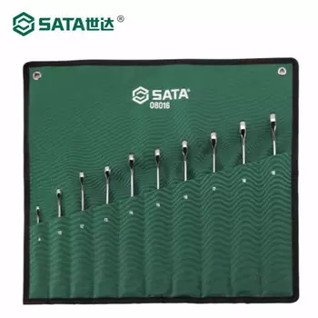 SATA, 10 предметов, набор быстрых ключей двойного назначения с удлиненной X-образной ручкой 08016 - набор быстрых ключей для обслуживания автомобиля