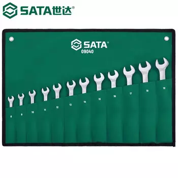 SATA, 12 предметов, полностью полированный набор быстрых ключей двойного назначения, инструмент для доски, двойной гаечный ключ 09040
