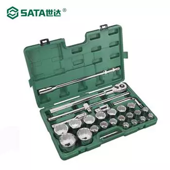 SATA, 26 предметов, серия 19x25MM, набор сверхмощных головок 09016, набор инструментов