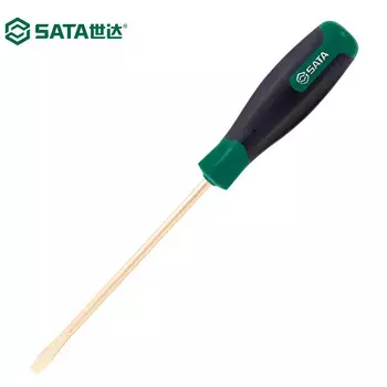 SATA 31142 Отвертка бериллиевая бронза взрывозащищенная отвертка с плоским лезвием отвертка конус-6х150мм