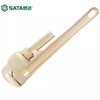 SATA 31182 бериллиевая бронза, взрывозащищенный трубный ключ, плоскогубцы для водопроводных труб, плоскогубцы для водяных насосов, круглый трубный ключ, разводной ключ под прямым углом, 12 дюймов
