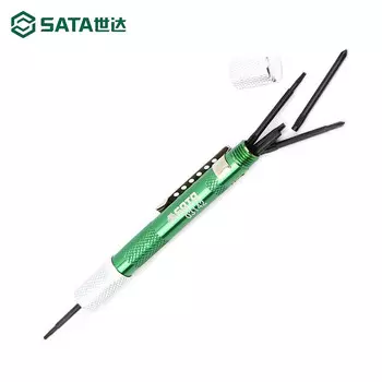 SATA 3142 Набор мини-отверток в форме креста и цветка, 6 предметов