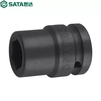 SATA 3/8-дюймовая шестиугольная пневматическая головка с втулкой, электрический пневматический ключ, черная головка 34207 (12 мм), в наличии