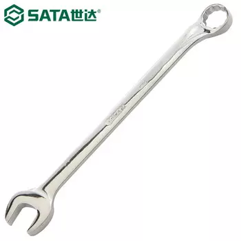 SATA 40339 ключ двойного назначения для цветов сливы, новый полностью полированный рожковый ключ для цветов сливы, мертвый ключ 14 мм